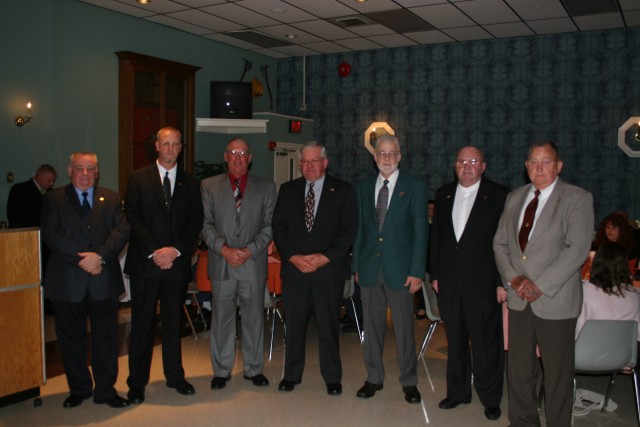 Past Chiefs: (L-R) Chuck Deaver, Allen Fowler, Rich Terry, Jim Prettyman, Lonnie Brown, Ollie Slicer, and Joe Poff.